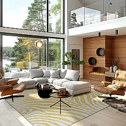 Wilton rug - Zebra (yellow)