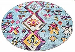 Round rug - Misare (blue/multi)