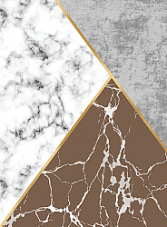 Wilton rug - Savino (grey/white/brown)