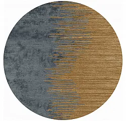 Round rug - Mileto (grey/gold)