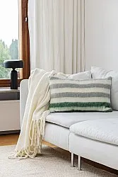 Cushion cover in wool mix - Monica (green)
