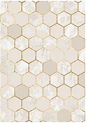Wilton rug - Morino (beige/white/gold)