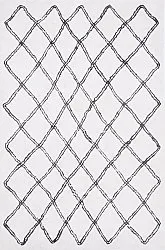 Shaggy rugs - Morocco (black/white)