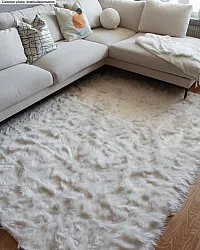 Shaggy rugs - Pomaire (white)