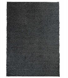 Trim shaggy rug Dark grey round short pile long 60x120-cm 80x 150 cm 140x200 cm 160x230 cm 200x300 cm