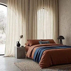 Curtains 2-Pack - Linen Curtain Noemi (beige)