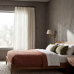 Curtains 2-Pack - Linen Curtain Noemi (cream)