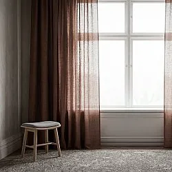 Curtains 2-Pack - Linen Curtain Noemi (dark brown)