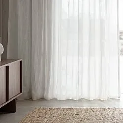 Curtains 2-Pack - Linen Curtain Noemi (white)