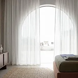 Curtains 2-Pack - Linen Curtain Noemi (white)