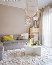Shaggy rugs - Janjira (white)