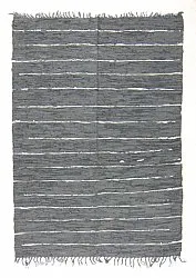 Rag rug - Nordal Design (grey - 100% leather)