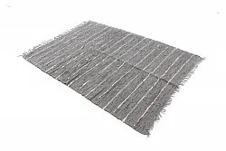 Rag rug - Nordal Design (grey - 100% leather)
