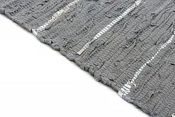 Rag rug - Nordal Design (grey - 100% leather)