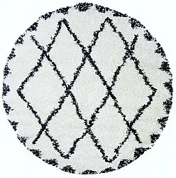 Round rugs - Alia (black/white)