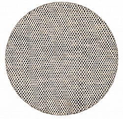 Round rug - Jenim (vlack/white)