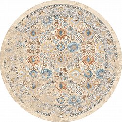 Round rug - Oakley (beige/blue)