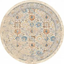 Round rug - Oakley (beige/blue)