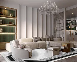 Wilton rug - Olympia (black/white)