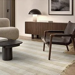 Irregular wool rug - Kystaro (cream/beige)