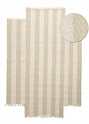 Irregular wool rug - Kystaro (cream/beige)