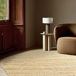 Irregular round jute rug - San Francisco (jute)
