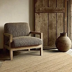 Irregular round jute rug - San Francisco (jute)