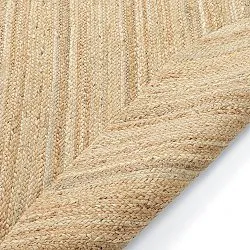 Irregular round jute rug - San Francisco (jute)