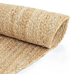 Irregular round jute rug - San Francisco (jute)