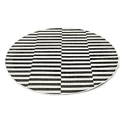 Round rug - Indoor/Outdoor Otto (black)