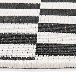 Round rug - Indoor/Outdoor Otto (black)