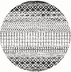 Round rug - Ovada (black/white)
