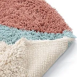 Oval rug - Tropea Natural Cotton Shaggy (multi)
