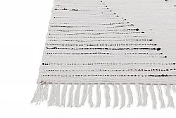 Rag rug - Palani (white/black)
