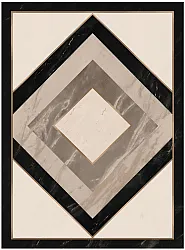 Wilton rug - Pavia (beige/black)