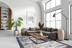 Wilton rug - Peri (blue/multi)