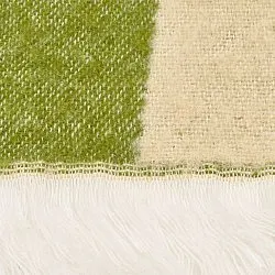 Throws - Wool blend throw - Audrey Check (beige/green/purple)