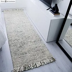 Wool rug - Plockton (grey/white/green)