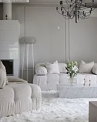 Shaggy rugs - Pomaire (white)