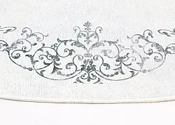 Round rug - Santi (white/black)