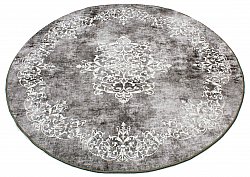 Round rug - Santi (dark grey/white)