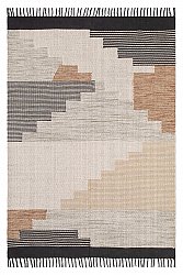 Rag rug - Pune (beige/white/black)