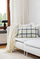 Cushion cover in wool mix - Rachel (blue)