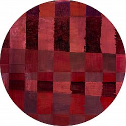 Round rug - Samadet (röd)