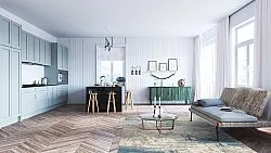 Wilton rug - Kebira (blue)