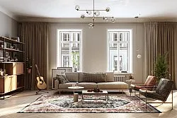 Wilton rug - Javis (red/multi)