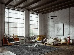 Indoor/Outdoor rug - Brussels Night (black)