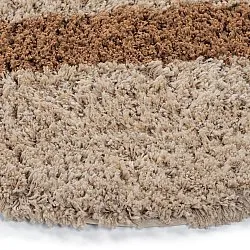 Round rug - Cefalu Natural Cotton Shaggy (multi)