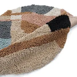 Round rug - Cefalu Natural Cotton Shaggy (multi)