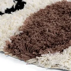 Round rug - Naousa Natural Cotton Shaggy (multi)